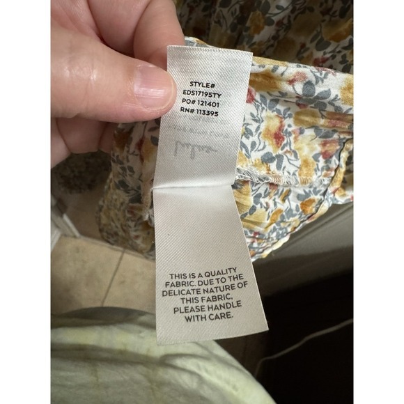 Lulus Express Yourself Yellow Floral Print Satin Babydoll Dress XL V-Neck/Back - Picture 15 of 15